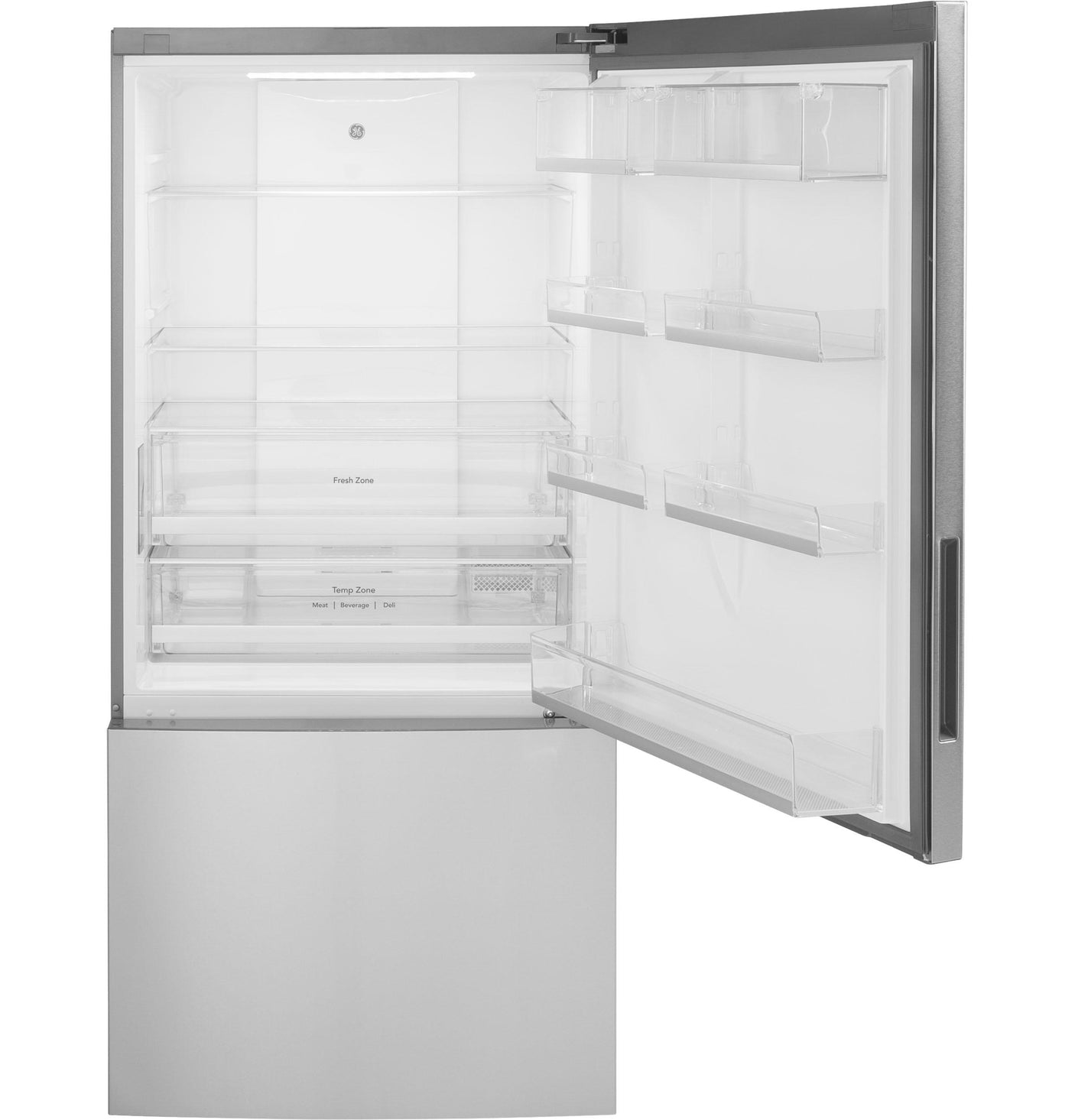 GE® ENERGY STAR® 17.7 Cu. Ft. Counter-Depth Bottom-Freezer Refrigerator