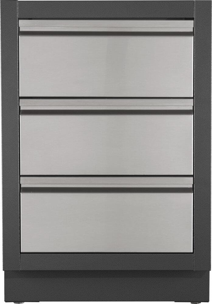 OASIS Three Drawer Cabinet, Grey