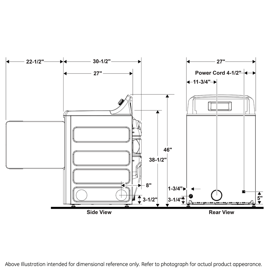 GE® 7.4 cu. ft. Capacity aluminized alloy drum Commercial Gas Dryer with Sensor Dry, Built-In App Payment System SITE WIFI REQUIRED