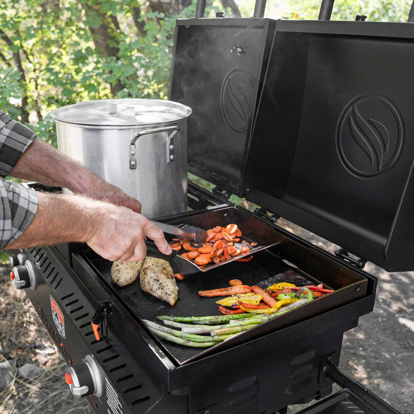 17" On the Go Griddle & Grill Combo