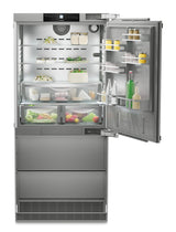 Combined refrigerator-freezer with NoFrost for integrated use