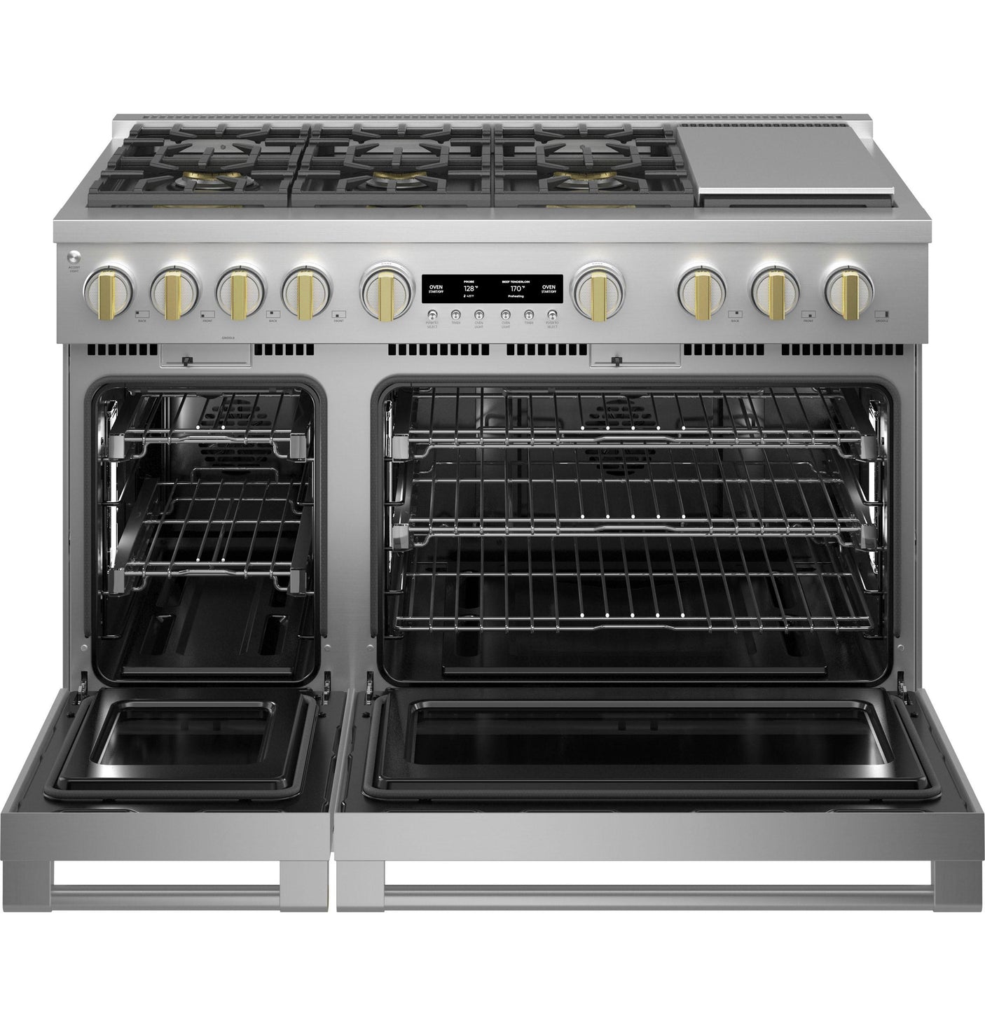 Monogram 48" All Gas Professional Range with 6 Burners and Griddle