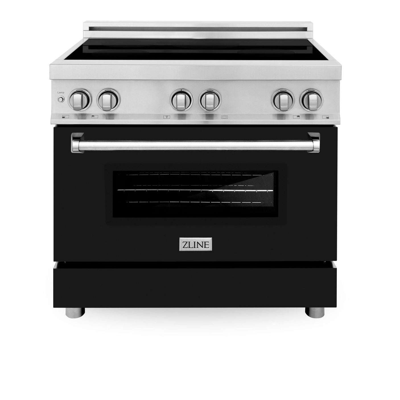 ZLINE 36" 4.6 cu. ft. Induction Range with a 5 Element Stove and Electric Oven in Stainless Steel (RAIND-36) [Color: Black Matte]