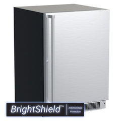 24-In Marvel Professional Refrigerator With Brightshield with Brightshield\u2122 - Yes, Door Style - Stainless Steel, Lock - Yes