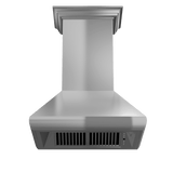 ZLINE Professional Convertible Vent Wall Mount Range Hood in Stainless Steel with Crown Molding (587CRN)