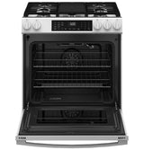 GE® 30" Slide-In Front-Control Convection Gas Range with No Preheat Air Fry and EasyWash™ Oven Tray