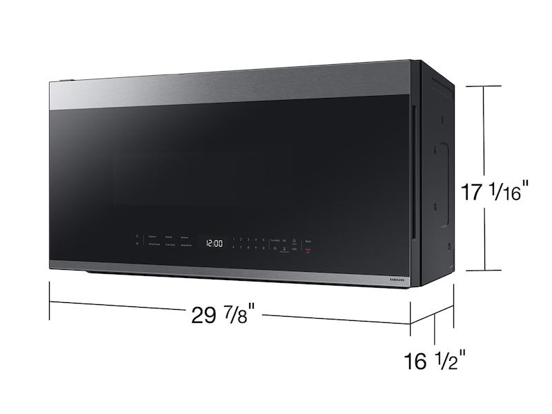 Bespoke 2.1 cu. ft. Over-the-Range Microwave with Edge to Edge Glass Display in Fingerprint Resistant Stainless Steel