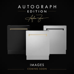 ZLINE 18 in. Autograph Edition Tallac Dishwasher Panel in Stainless Steel with Accent Handle (DPVZ-304-18) [Color: Gold]