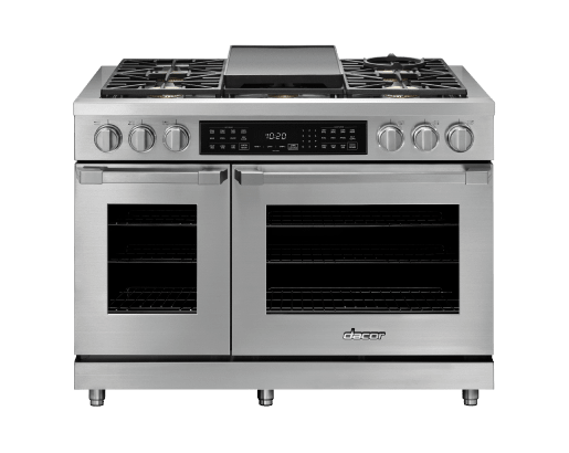 Dual Fuel Pro Range, Silver Stainless Steel, Natural Gas