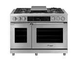 Dual Fuel Pro Range, Silver Stainless Steel, Natural Gas