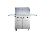 36" Outdoor Grill with Infrared Sear Burner, Stainless Steel, Liquid Propane