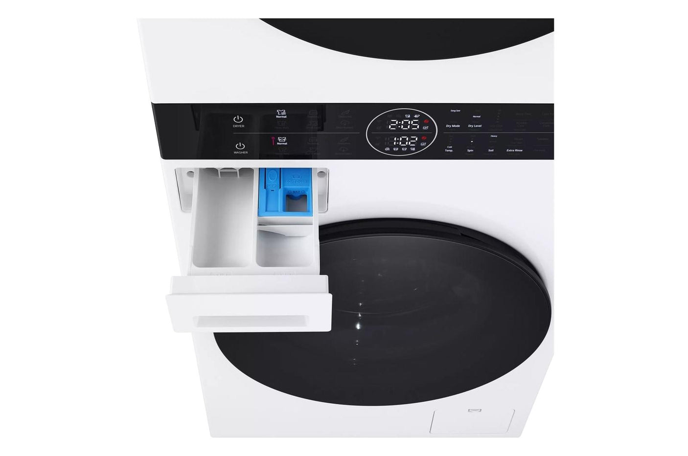 Compact Single Unit LG WashTower™ with Center Control™ 2.4 cu.ft. Front Load Washer and 4.2 cu.ft. Electric Ventless HeatPump™ Dryer
