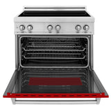 ZLINE 36" 4.6 cu. ft. Induction Range with a 4 Element Stove and Electric Oven in Stainless Steel (RAIND-36) [Color: DuraSnow®]