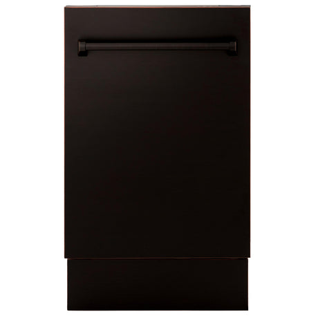 ZLINE 18" Tallac Series 3rd Rack Top Control Dishwasher with Traditional Handle, 51dBa [Color: Oil Rubbed Bronze]