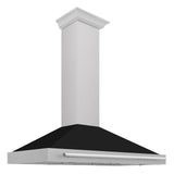 ZLINE 48 in. Convertible Fingerprint Resistant DuraSnow Stainless Steel Range Hood with Stainless Steel Handle (KB4SNX-48) [Color: Black Matte Shell]