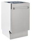 ZLINE 18" Tallac Series 3rd Rack Top Control Dishwasher with Traditional Handle, 51dBa [Color: 304 Stainless]