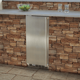 15-In Outdoor Built-In Clear Ice Machine For Gravity Drain Applications with Door Style - Stainless Steel