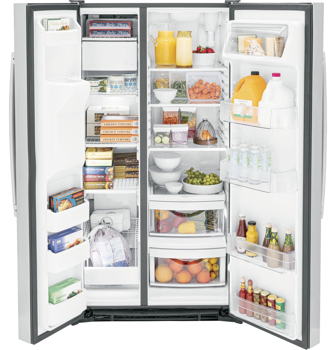 GE® ENERGY STAR® 25.3 Cu. Ft. Side-By-Side Refrigerator