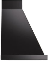 Nostalgie 60 Inch Glossy Black Wall Mount Convertible Range Hood