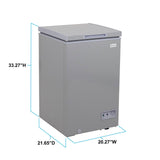 Avanti Garage Ready Chest Freezer - Platinum / 3.5 cu. ft.