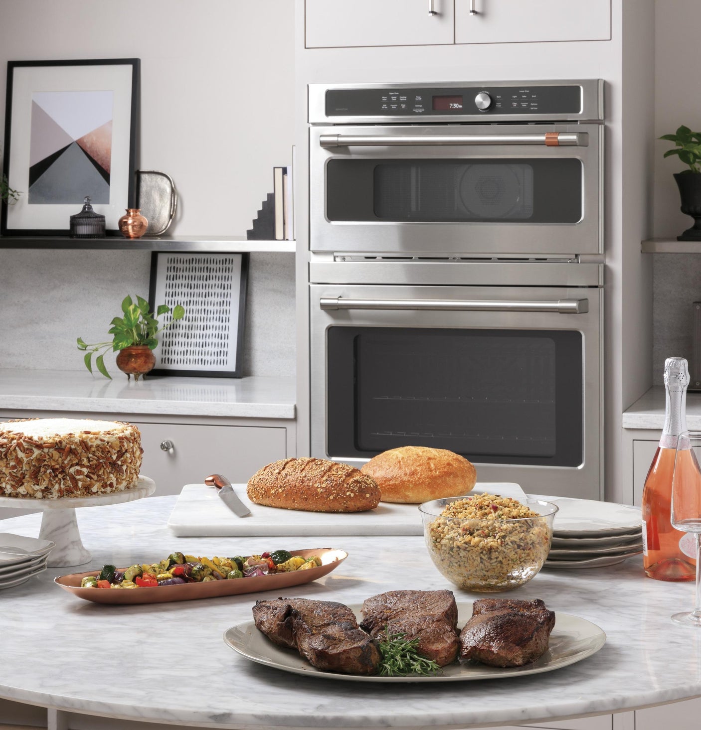 Café™ 30 in. Combination Double Wall Oven with Convection and Advantium® Technology