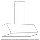 30" Designer Wall Mount Hood w/ Dimmable LED Lighting