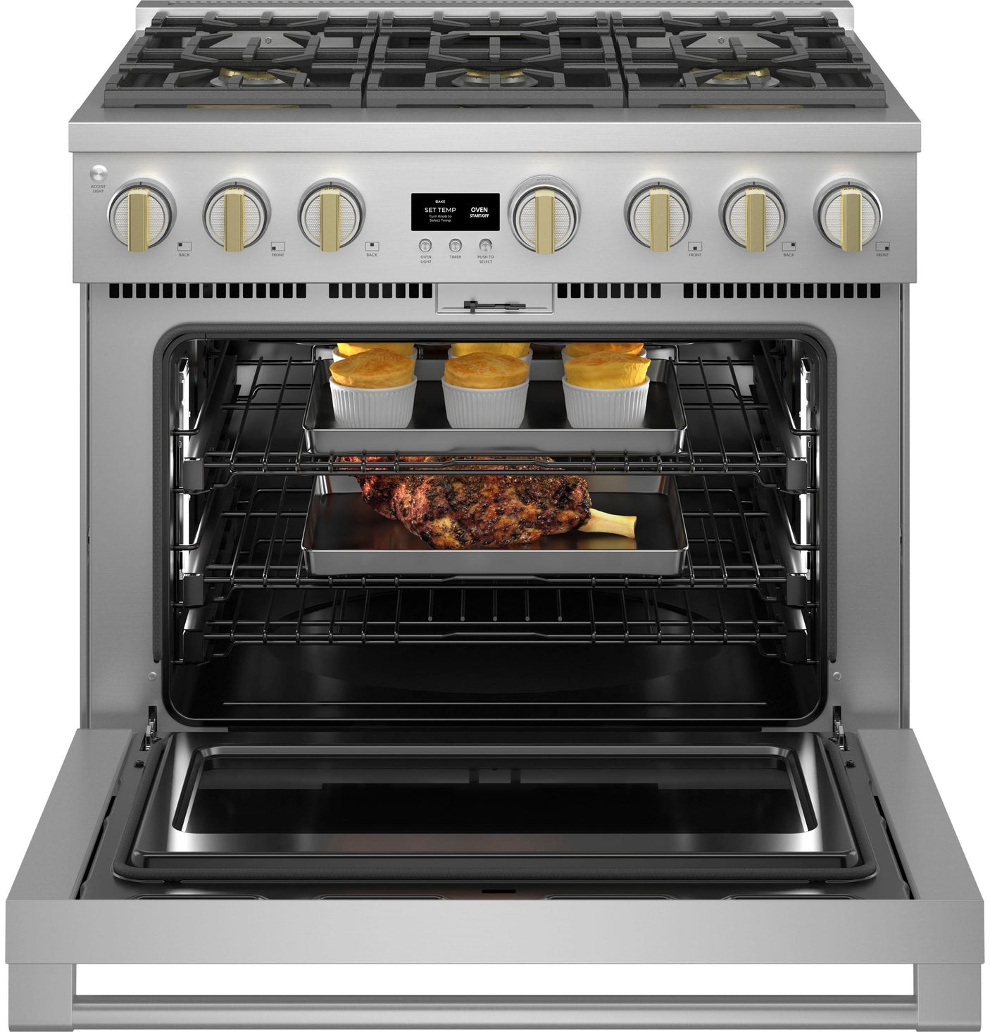 Monogram 36" Dual-Fuel Professional Range with 6 Burners