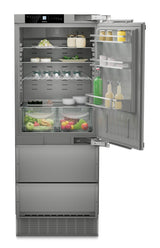 Combined refrigerator-freezer with NoFrost for integrated use