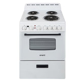 Avanti 24" Electric Range Oven with Framed Glass Door - Stainless Steel / 2.6 cu. ft.