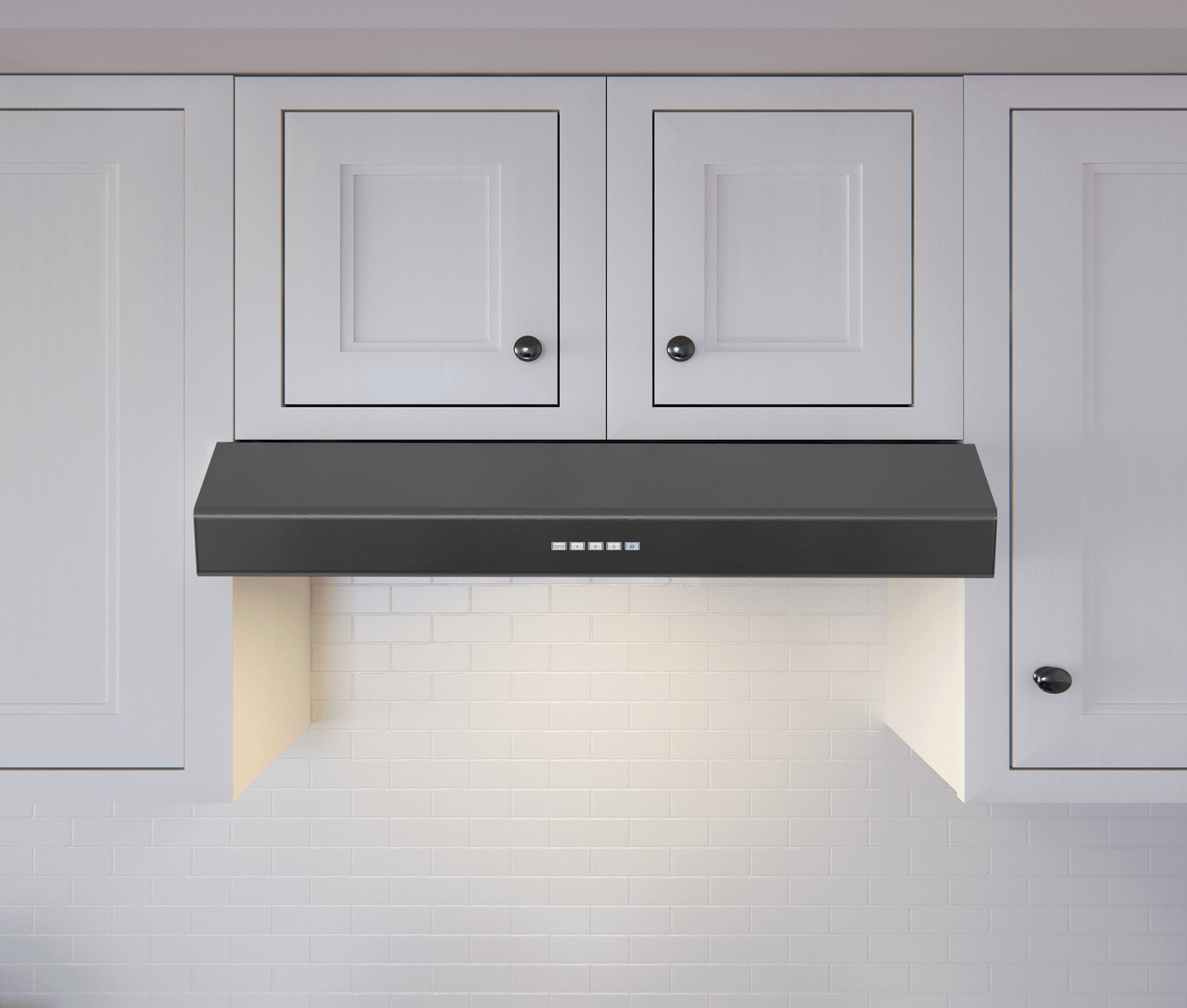 Breeze II, Under Cabinet, 30", Black SS, LED