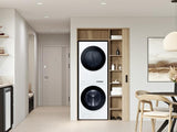 Bespoke AI Laundry Hub™ 4.6 cu. ft. Large Capacity Single Unit Washer with Steam Wash and 7.6 cu. ft. Gas Dryer in White