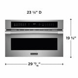 Frigidaire Professional 30" Built-In Convection Microwave Oven with Drop-Down Door