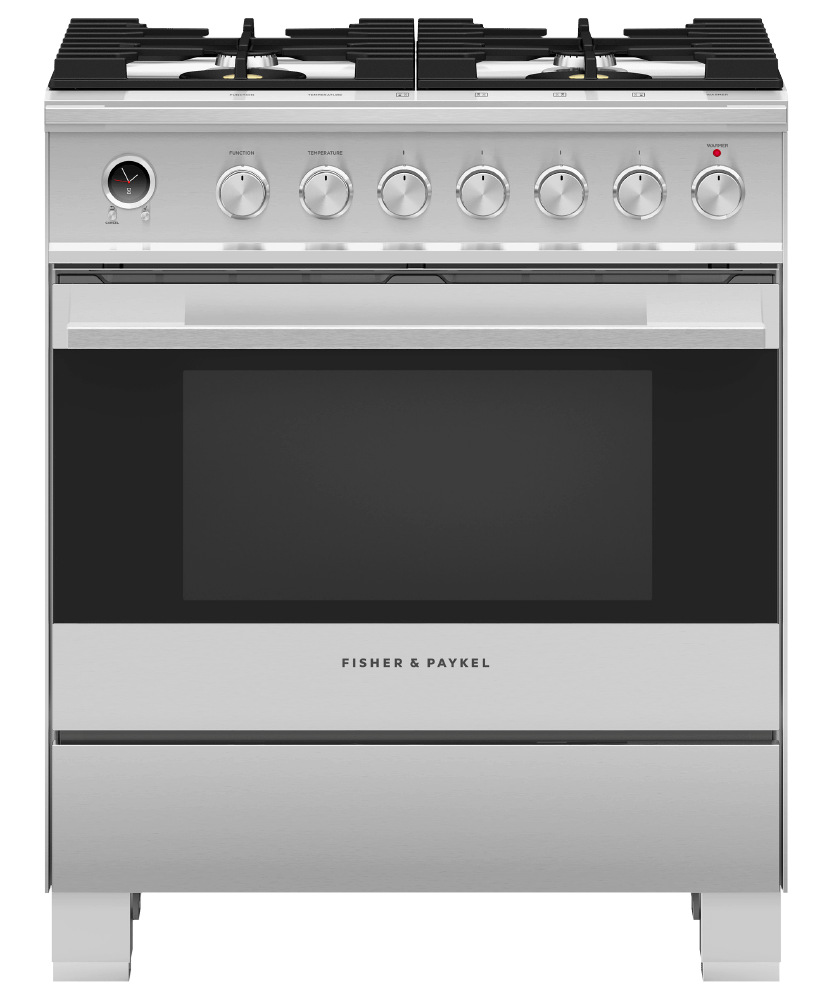 30" Series 9 Contemporary 4 Burner Dual Fuel Self-Cleaning Range