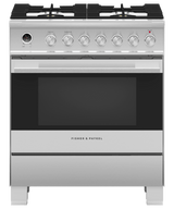 30" Series 9 Contemporary 4 Burner Dual Fuel Self-Cleaning Range