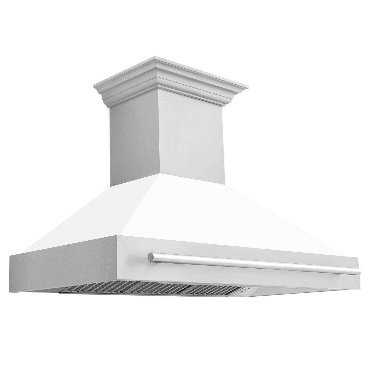 ZLINE 48 in. Stainless Steel Range Hood with Stainless Steel Handle (8654STX-48) [Color: Blue Gloss]