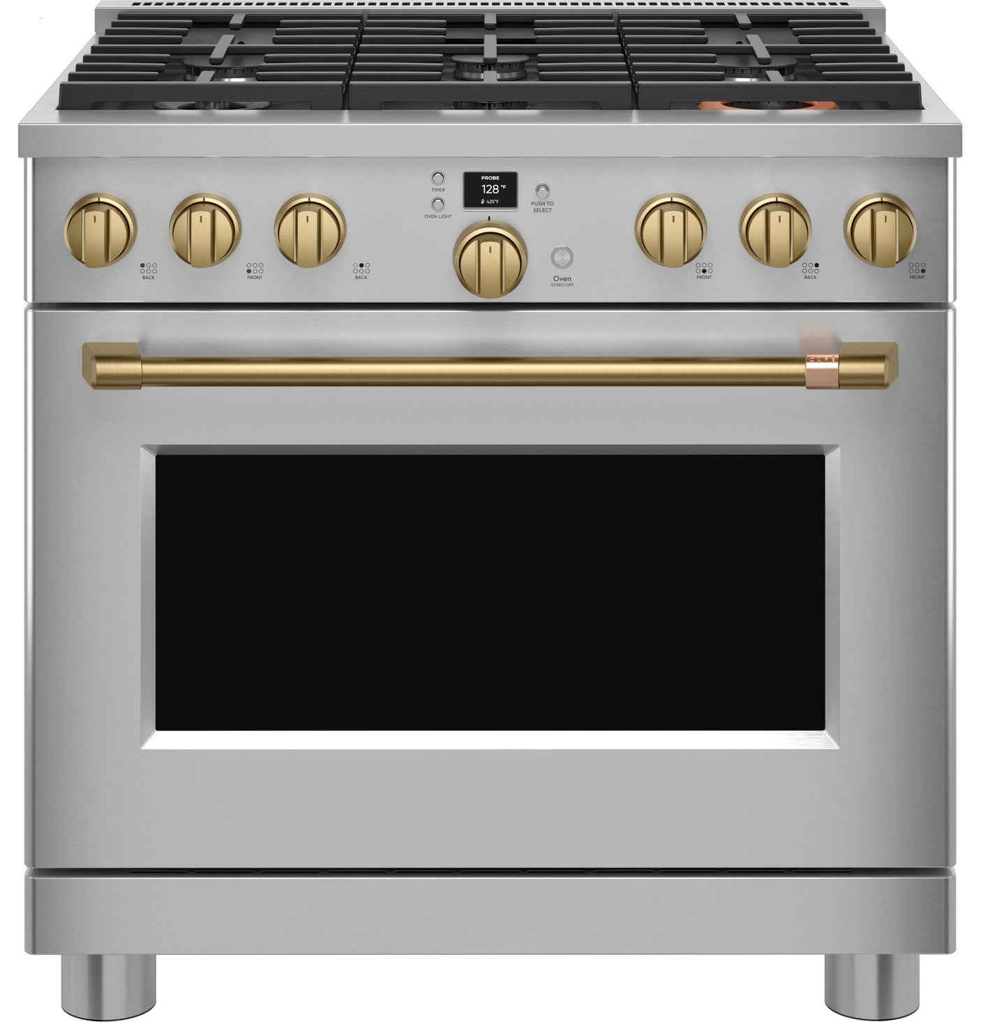 Café™ 36" Smart Dual-Fuel Commercial-Style Range with 6 Burners (Natural Gas)