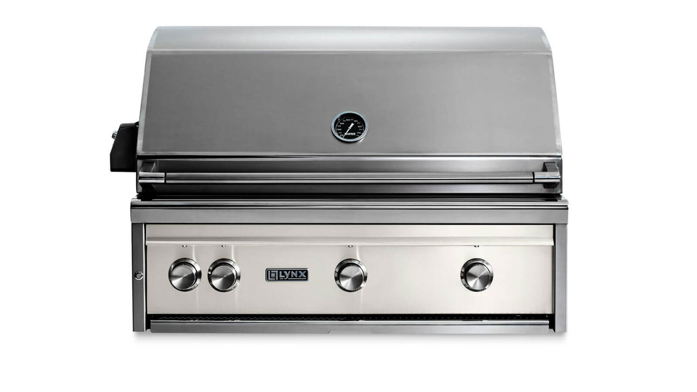 36" Built-In Grill w/ Rotisserie - Glacier