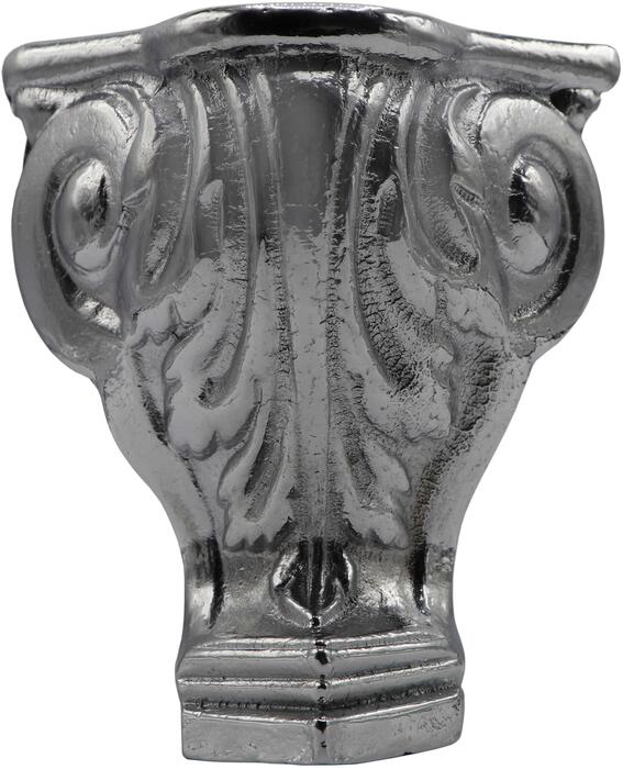 Single Decorative Chrome Scroll Claw Leg