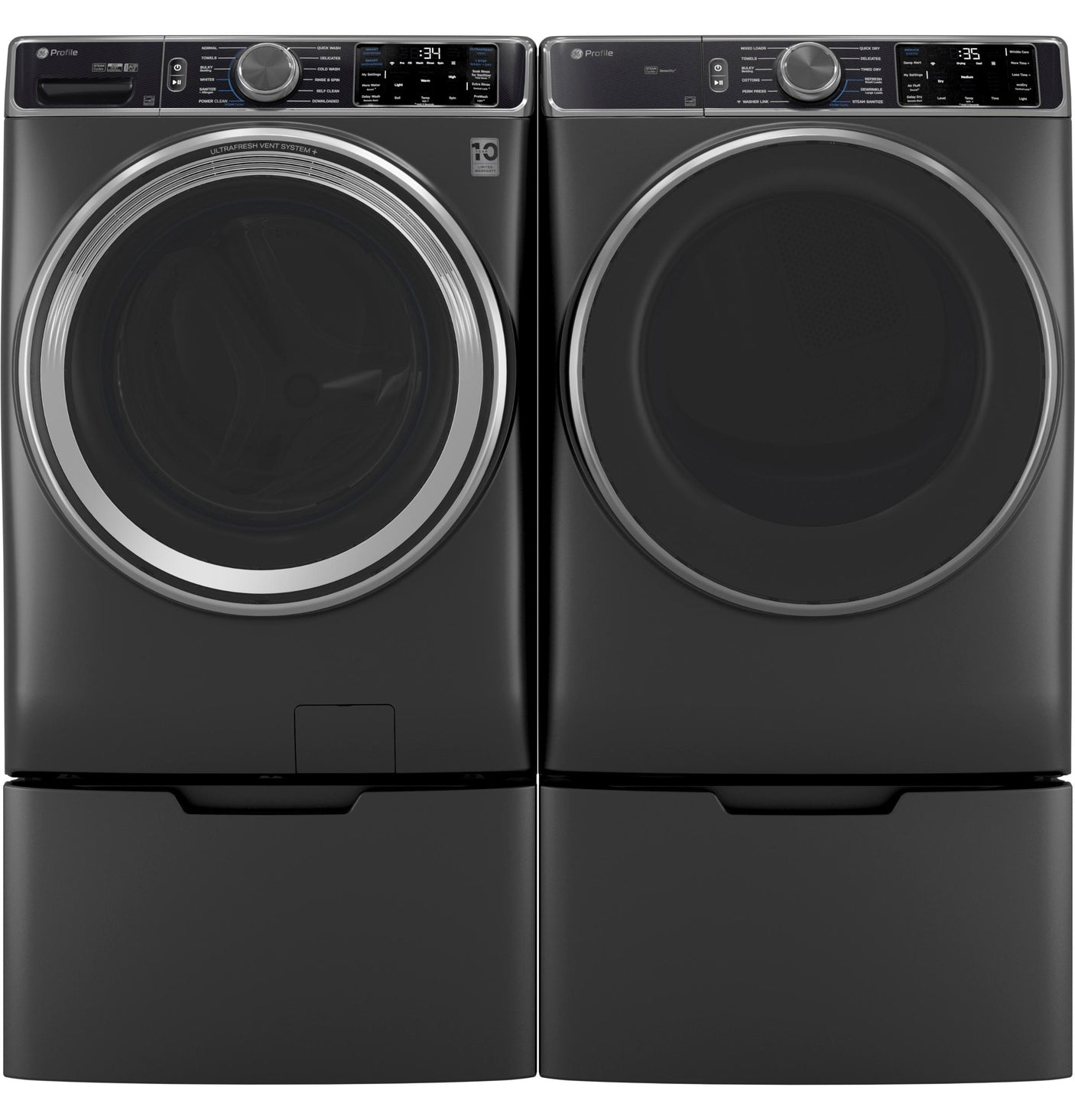 GE Profile™ ENERGY STAR® 7.8 cu. ft. Capacity Smart Front Load Electric Dryer with Steam and Sanitize Cycle