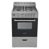 Avanti 24" Compact Gas Range Oven - Black / 2.6 cu. ft.