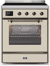 Majestic II 30 Inch Electric Freestanding Range in Antique White with Bronze Trim