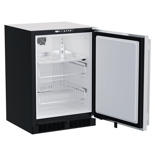 24-In Built-In High-Capacity Freezer with Door Style - Stainless Steel