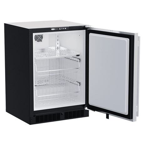 24-In Built-In High-Capacity Freezer with Door Style - Stainless Steel