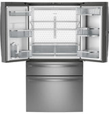 GE Profile™ ENERGY STAR® 29 Cu. Ft. Smart Fingerprint Resistant 4-Door French-Door Refrigerator with Door In Door