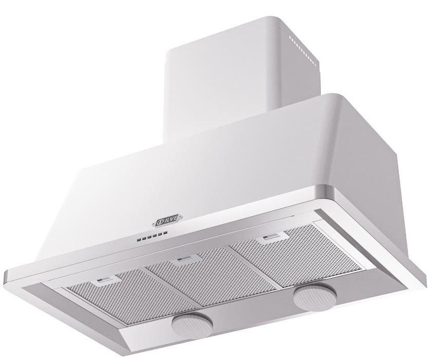 Majestic 40 Inch White Wall Mount Convertible Range Hood