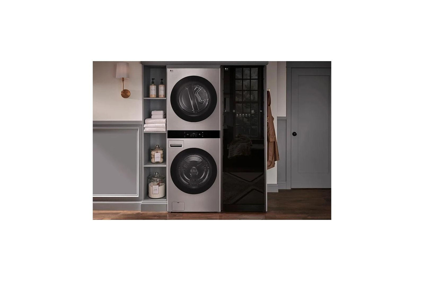 LG STUDIO WashTower™ Smart Front Load 5.0 cu. ft. Washer and 7.4 cu. ft. Gas Dryer with Center Control®