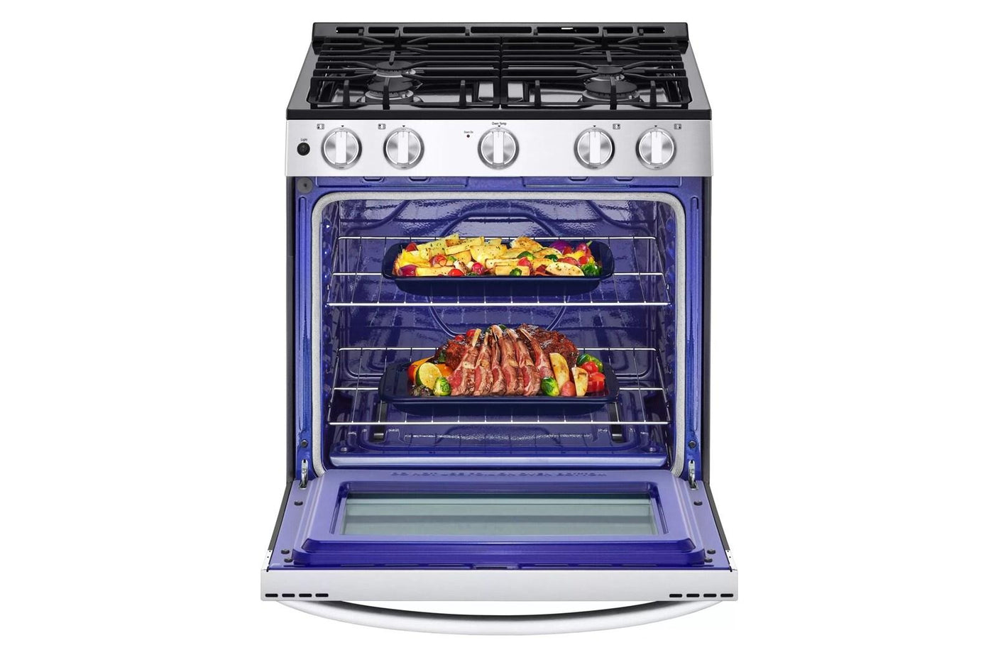 5.8 cu. ft. Gas Slide-in Range with EasyClean®