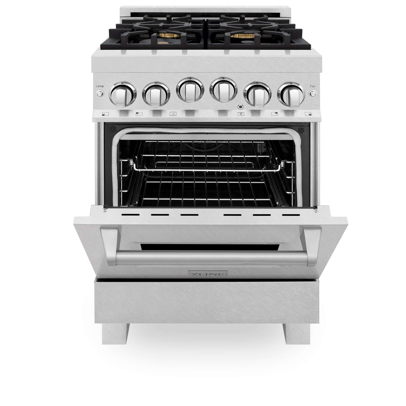 ZLINE 24 in. 2.8 cu. ft. Range with Gas Stove and Gas Oven in DuraSnow Stainless Steel (RGS-SN-24) [Color: Red Matte]