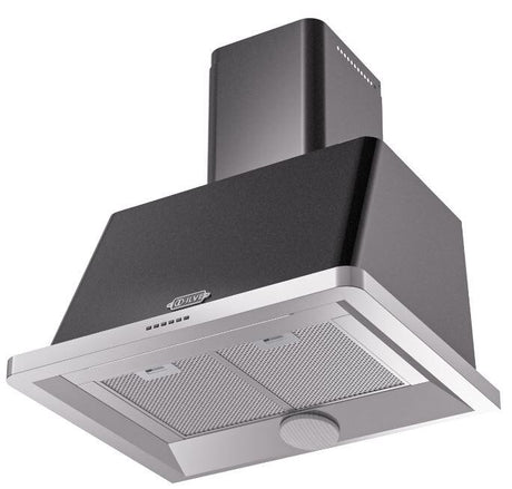 Majestic 30 Inch Glossy Black Wall Mount Convertible Range Hood