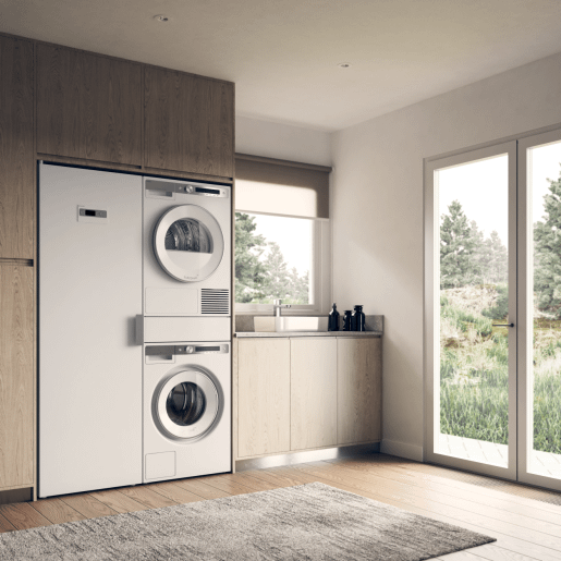 Pull-out shelf for laundry